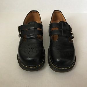 Dr. Martens 8065 Mary Jane Smooth Black Shoes